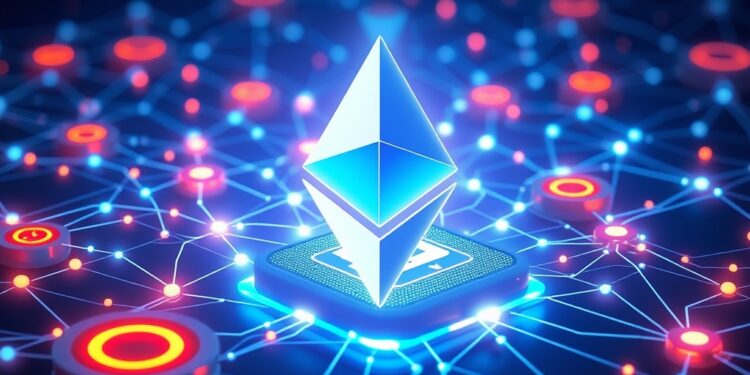 Ethereum layer-2 network outage and tokenized stock trading concept