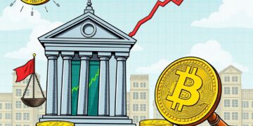 Illustration of a Bitcoin treasury company disputing an index provider