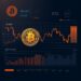 Bitcoin price reacting to US jobs data and bond yields macro illustration