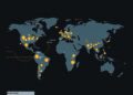 Bitcoin mining hashrate concentrated in three countries