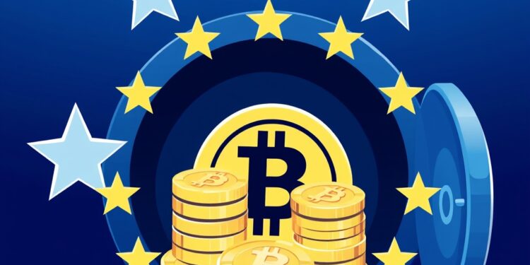 European Union MiCA stablecoin custody regulation illustration