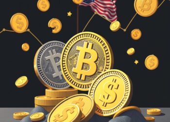Stablecoins and US Treasury bonds macro finance concept