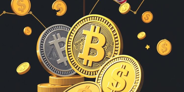 Stablecoins and US Treasury bonds macro finance concept